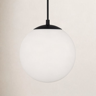 Single Light Glass Steel Dimmable Pendant