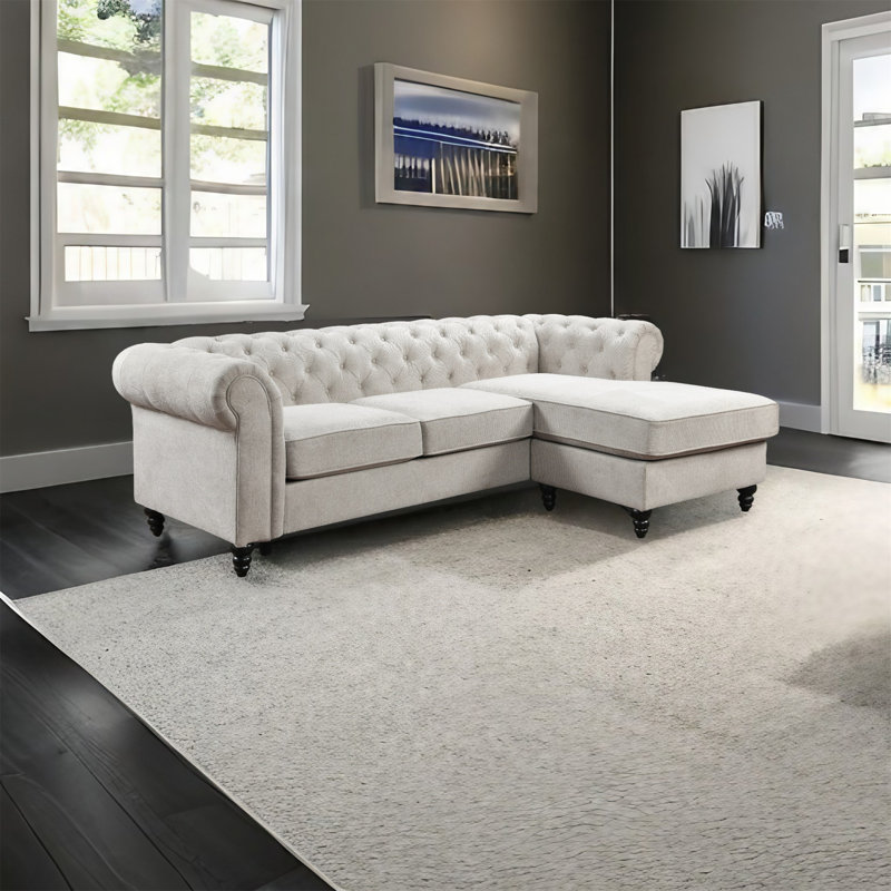 Canapé Imronbek, 100 % polyester beige