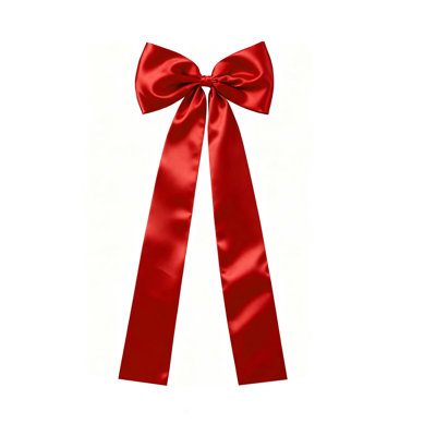 Satin Christmas Tree Topper Bow with Christmas Bow Tree Top Decoration, Holiday Tree Bow, Large Satin Bow, Christmas Decor, Festive Tree Bow