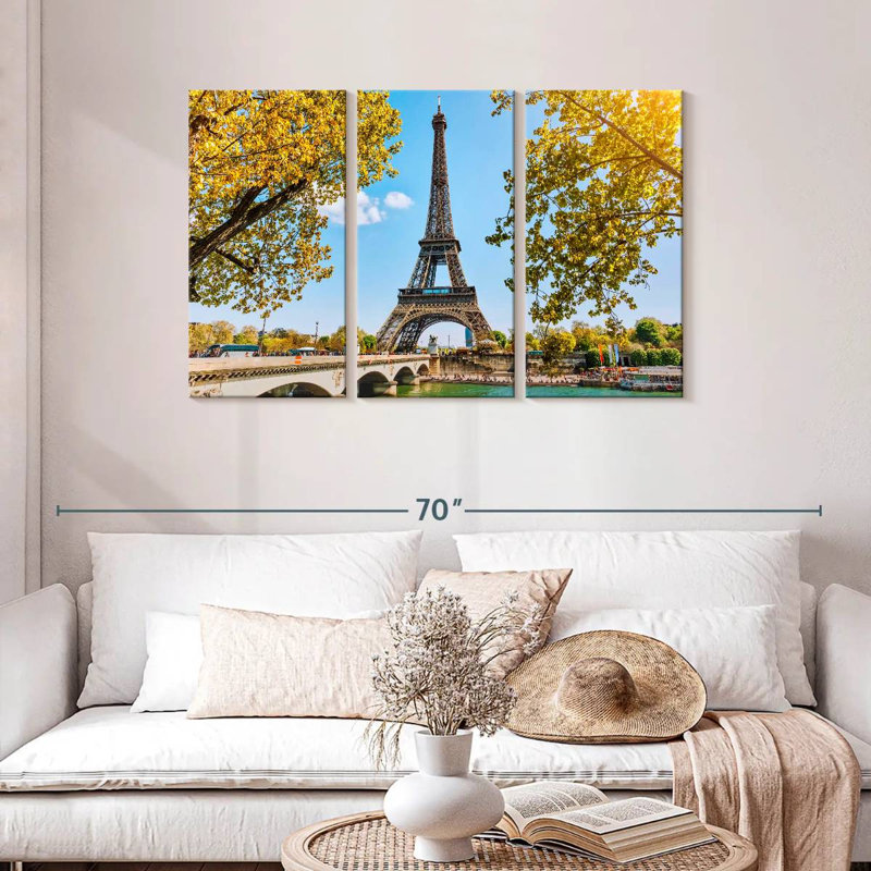 Nicci Paris Tour Eiffel au printemps, H 28 po x l 45 po