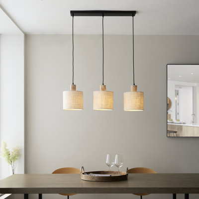 Tazmin 3 - Light Steel Kitchen Island Pendant