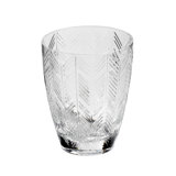 Missoni Water Glass ZIG ZAG Set Of 6 Transparent 11.8 Oz, Diam. 3.3", H 4"