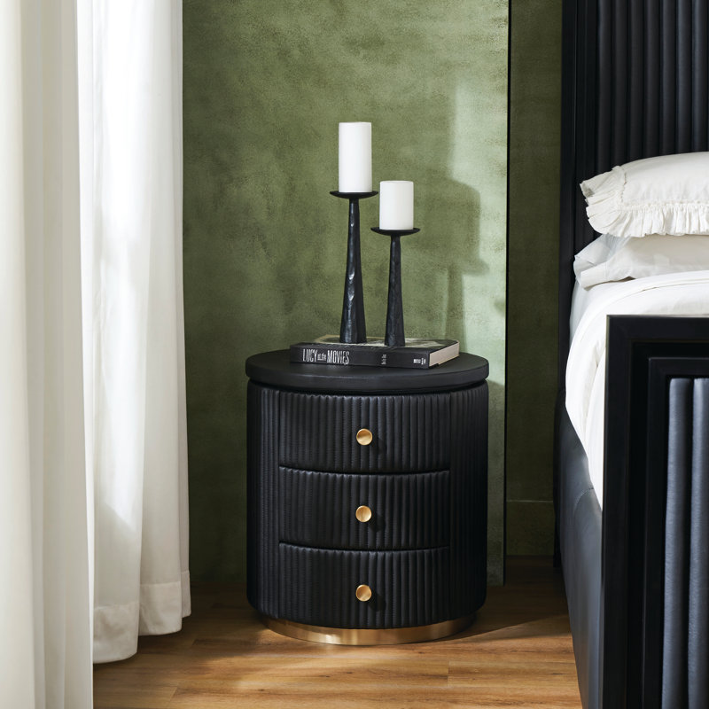 Table d'appoint Stanford, Noir, noir, noir, noir