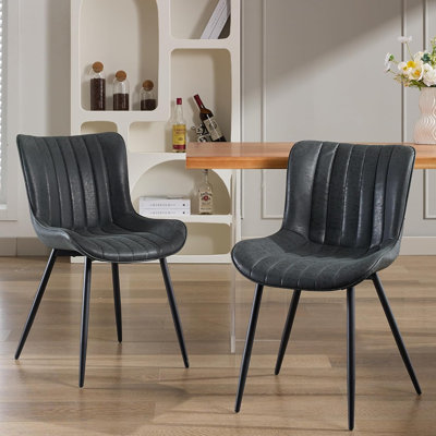 Faux Leather Accent Chair