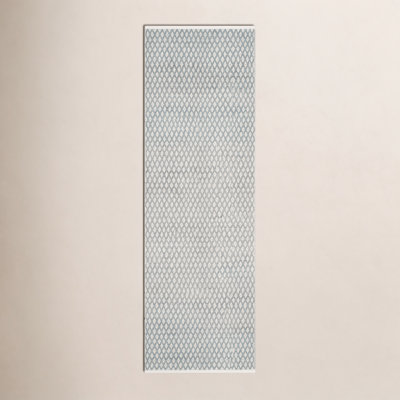 Evansdale Gray Hand-Woven Geometric Cotton Rug