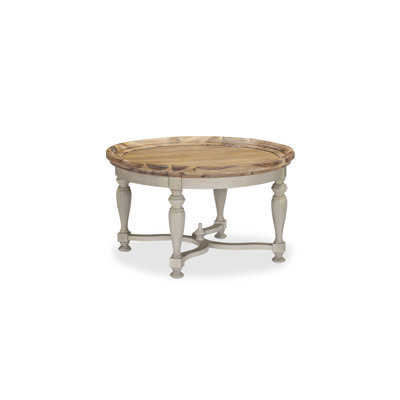 Isah Round Coffee Table Stonewash/ Mist Grey