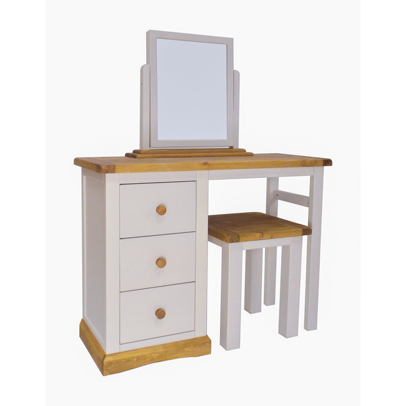 Bilst Dressing Table with Mirror, Grey/Brown