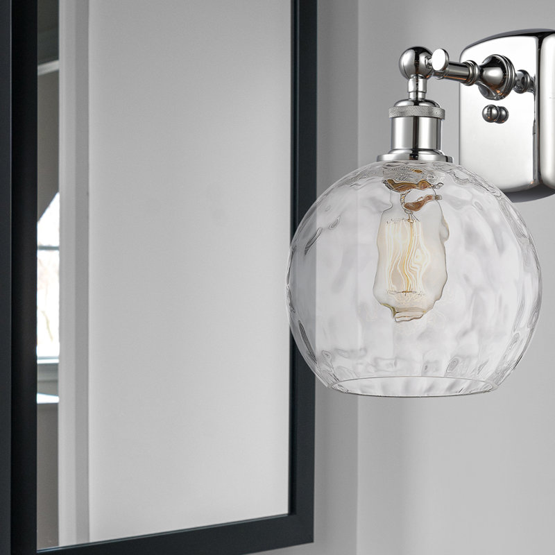 Applique murale 1 lumière 8 po Shauna, Led, Chrome poli