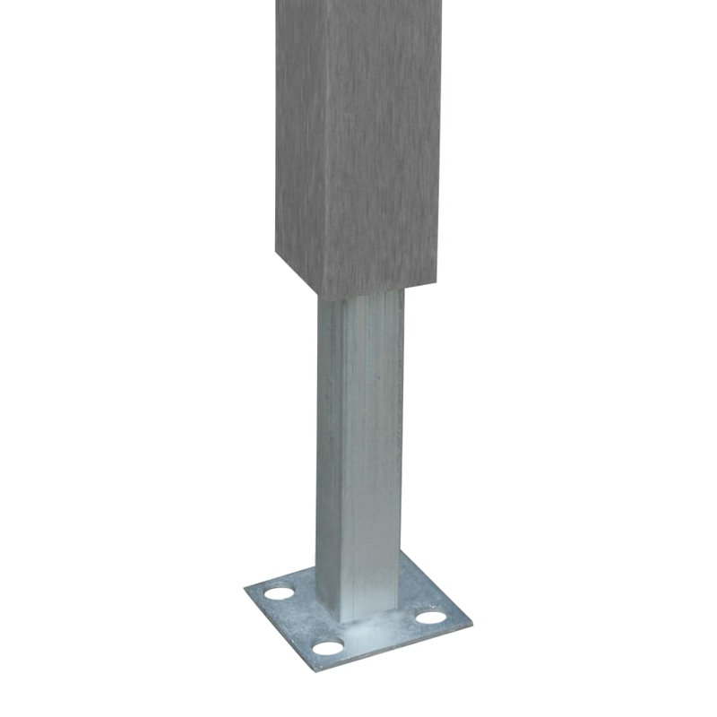 184.9882cm H x 294cm W Composite Yard/Privacy Fence, Grey