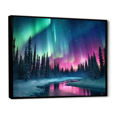 Northern Lights In Alaska II On Canvas Print