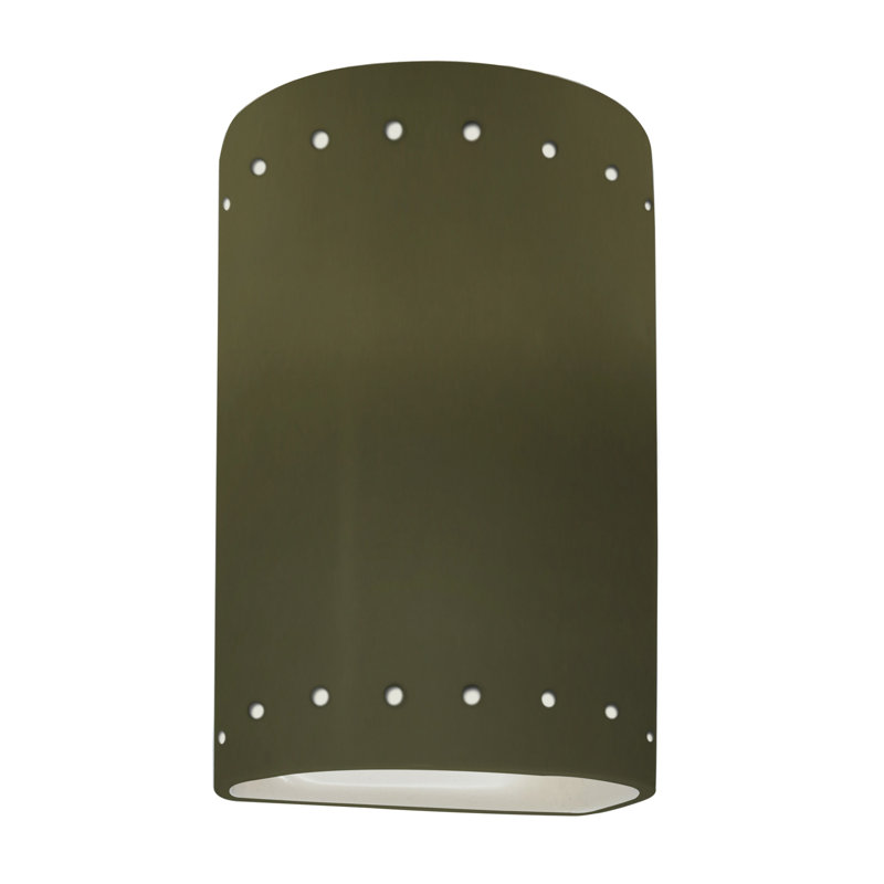 Ambiance Collection™ LED Outdoor Flush Mount, Antique Gold, 9.5" L x 5.75" W x 4" H, 12W