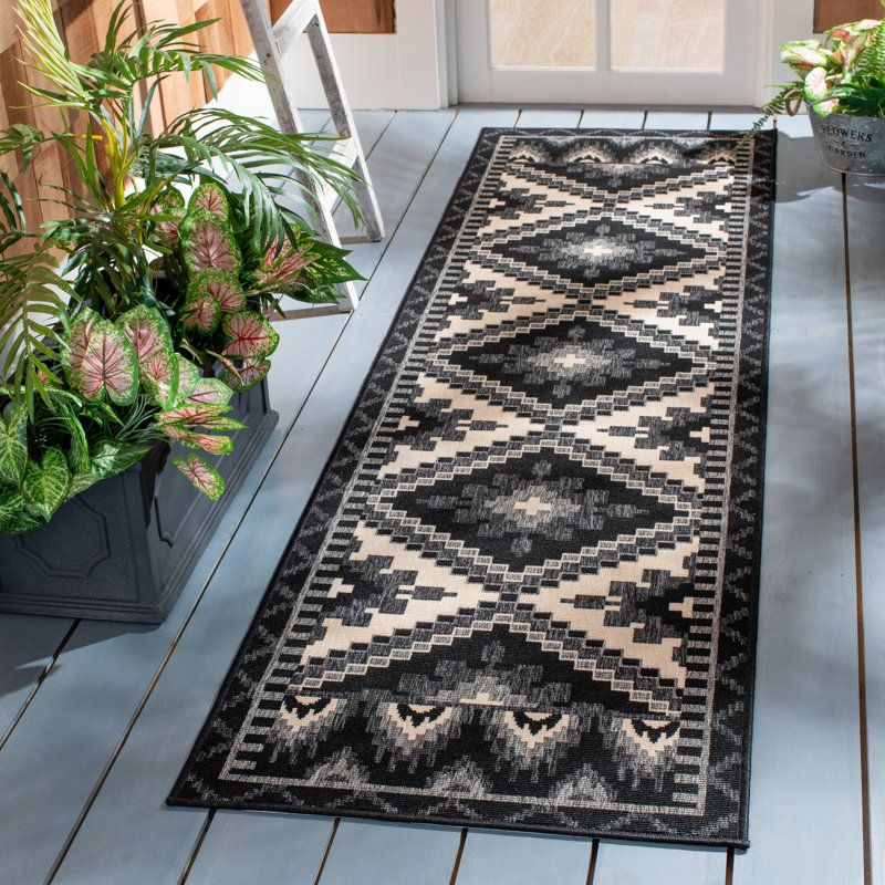 Northpoint Veranda Performance Southwestern Indoor/Outdoor Area Rug, Runner 2'3" x 12'