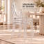 Chaise en acrylique transparent à dossier rond et siège de meuble-lavabo Brayan-1950683174