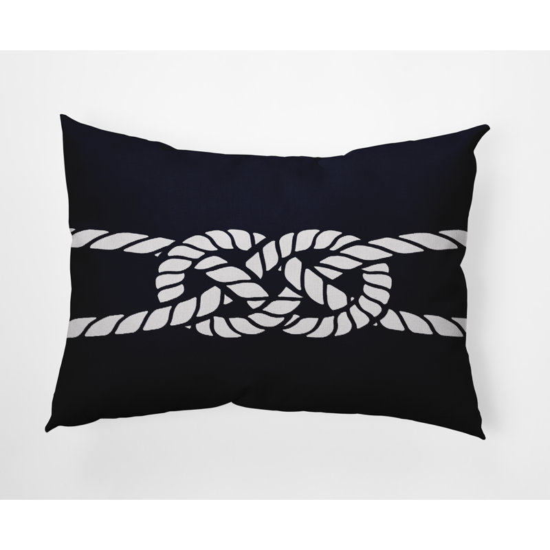 Housse et insert de coussin carré extérieur Nautical Nights Carrick Bend, Bleu marine