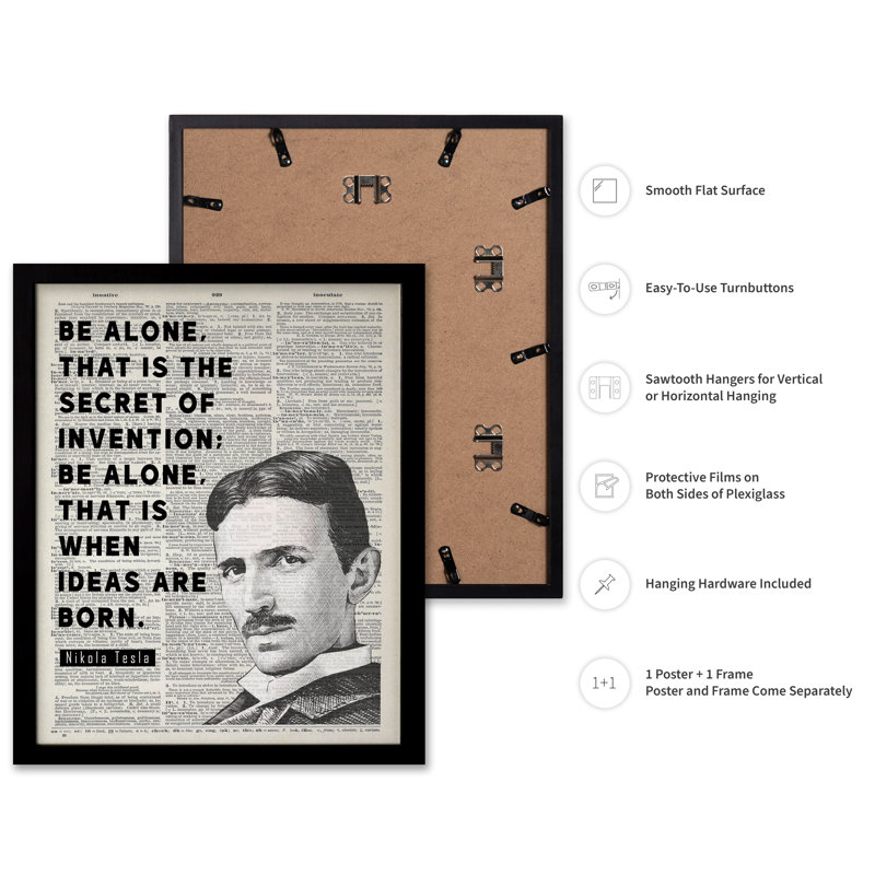 Soyez seul, Black Framed, Poster, 24"H x 32"W
