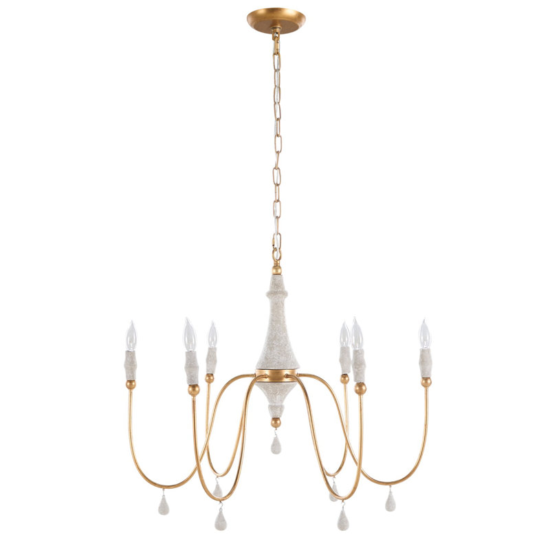 Clay 6 - Light Candle Style Classic / Traditional Chandelier