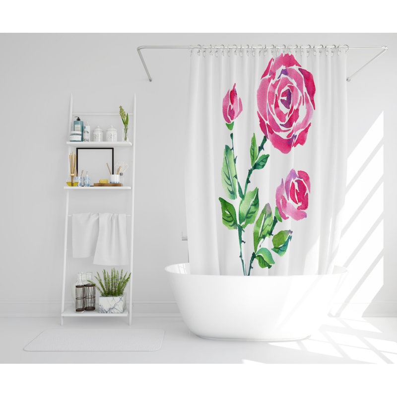 Peabody Polyester Shower Curtain, 168cm H x 168cm W