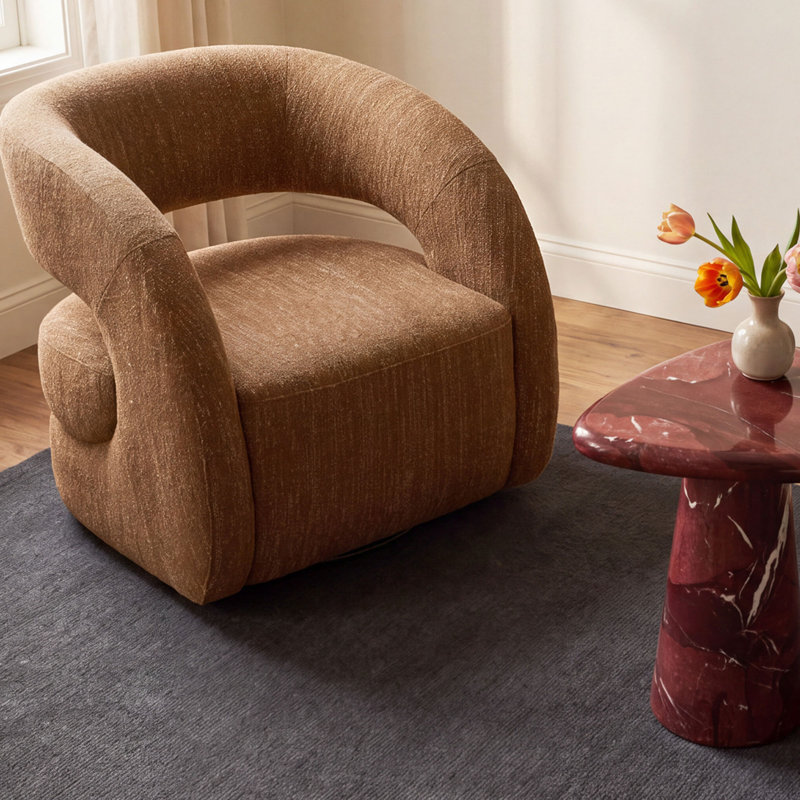 Barrow Accent Chair Jute, Yellow