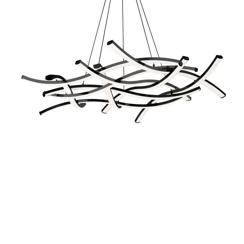 Divergence 9 - Light Dimmable LED Modern Linear Chandelier