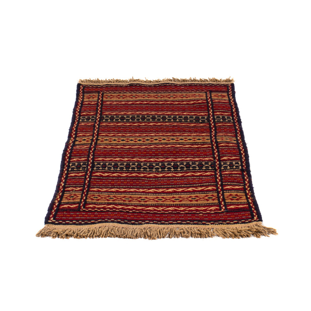 Natur Pur Kelim Teppich - Oriental - 90 x 60 cm - mehrfarbig