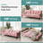 Adjustable Loveseat Sleeper With Retractable Cup Holders-2098208297