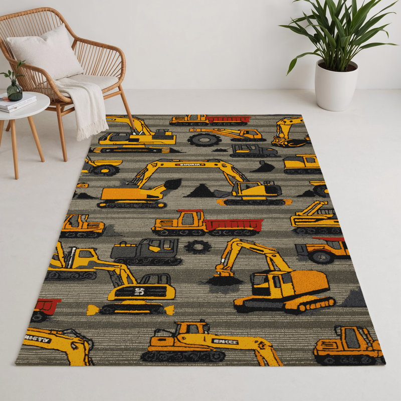 Tapis intérieur et extérieur gris Transport, Rectangle 9 pi x 12 pi