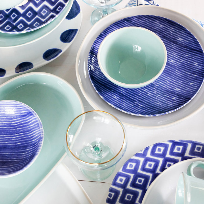 Santorini Hard Ceramic Salad/Dessert Plate