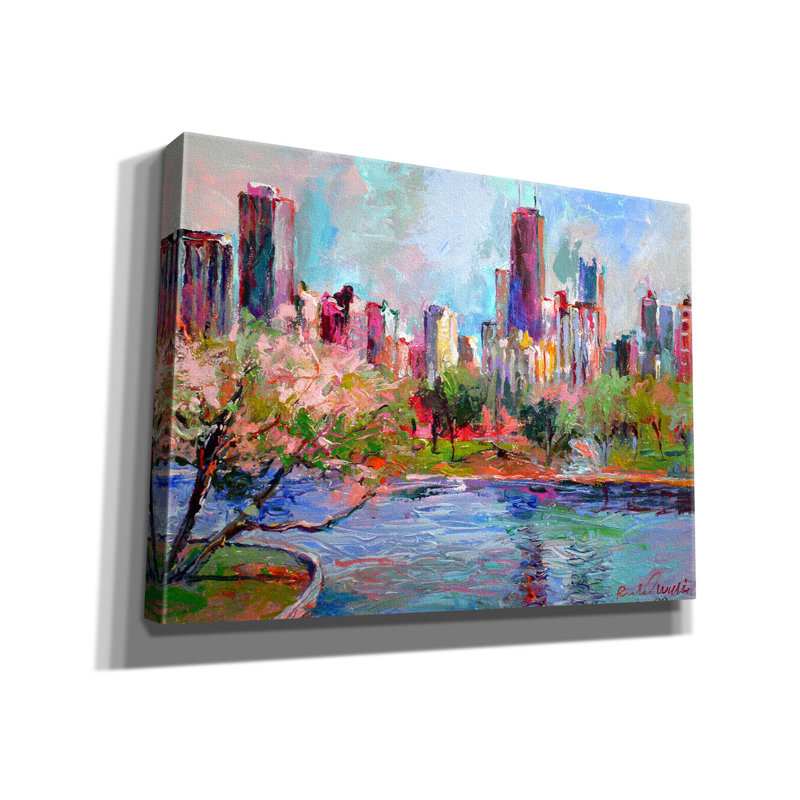 «Cityscape 2» par Richard Wallich, H 40 po x l 54 po x P 1,5 po
