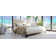 Elison Platform Bed with Fabric Upholstered Headboard and Wooden Slats