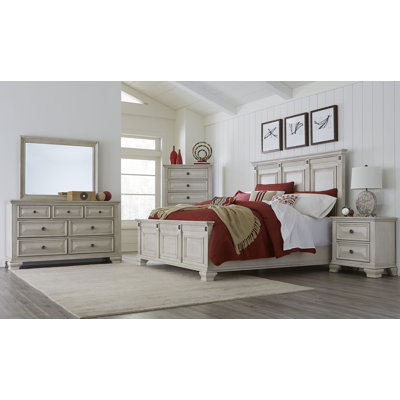 Quebec Solid Wood Standard 6 Piece Bedroom Set by Alcott Hill