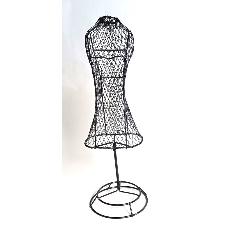 Décoration en fil métallique sur support M, H 10,5 po x l 5,5 po x P 3,5 po