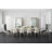 Maple Oval Metal Base Dining Table