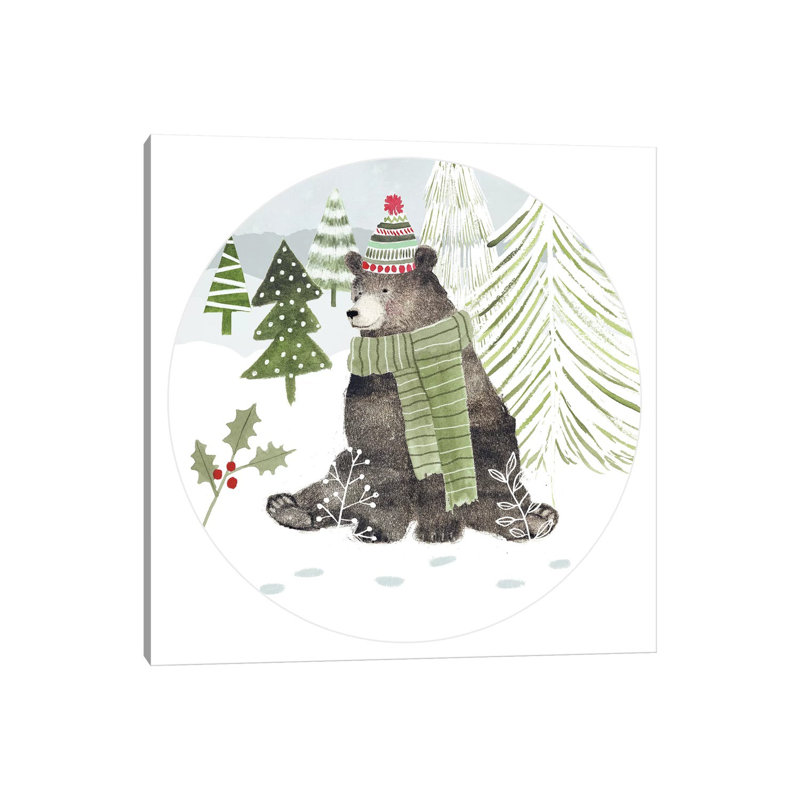 Woodland Christmas Collection C by Victoria Borges - Wrapped Canvas Gallery-Wrapped Canvas Giclée