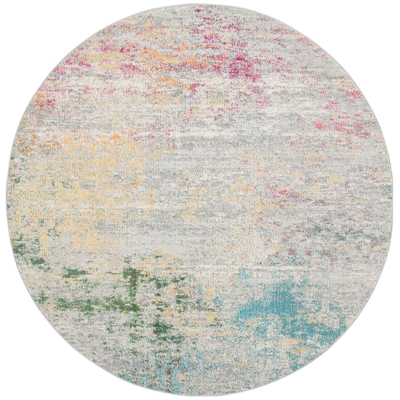 Masardis Abstract Area Rug, Round 122cm