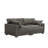 2 - Piece Upholstered Light Gray Faux Rabbit Fur Flannel Reversible Modular Sofa Living Room Sectional Couch-569984568
