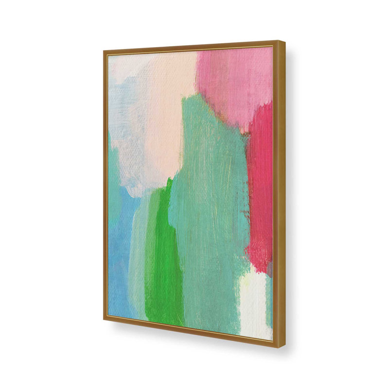 Impression sur toile Lakeside par Garima Dhawan, H 40 po x l 30 po, Doré
