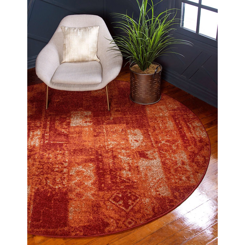 Veyo Abstract Indoor Rug, Round 3'3"