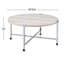 Table basse ronde avec cadre en métal