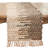 Chemin de table rustique en cuir deux tons