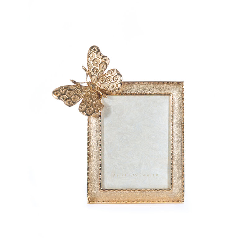 BUTTERFLY COLLECTION Gold Metal Picture Frame