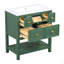 Ensemble de meuble-lavabo simple 30 po avec 5 tiroirs, ensemble de meuble-lavabo autoportant avec cadre en bois massif 30 po