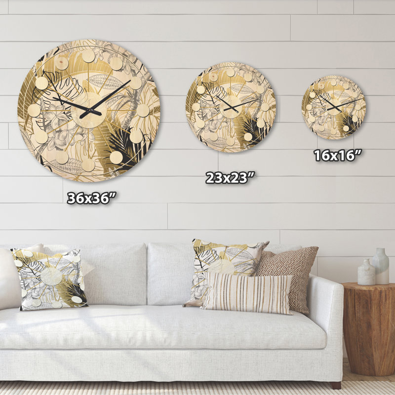 Horloge murale Mid-Century, Très grand