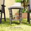 Table d'appoint, table basse d'extérieur en osier-2041117396