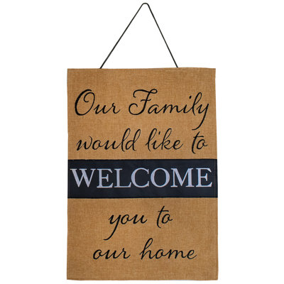 Glenne All-Weather Canvas Text & Numbers Wall Decor