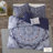 Vanmatre Blue Microfiber Duvet Cover Set-1820752710