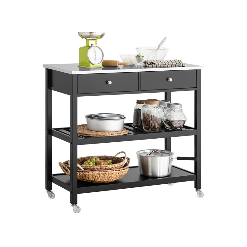 Nehemyah 39.4 cm W Kitchen Cart with