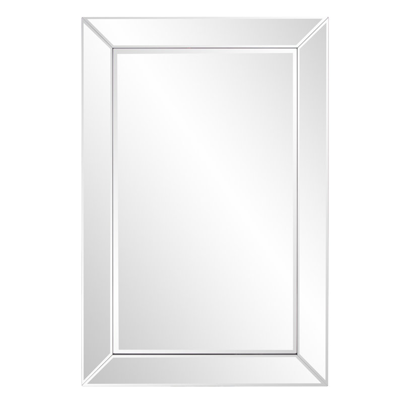 Burriss 24" Clear Beveled Edge Frame Accent Mirror, 36" x 24"