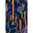 Abstract Guitar Wallpaper Vibrant Modern Wall Mural