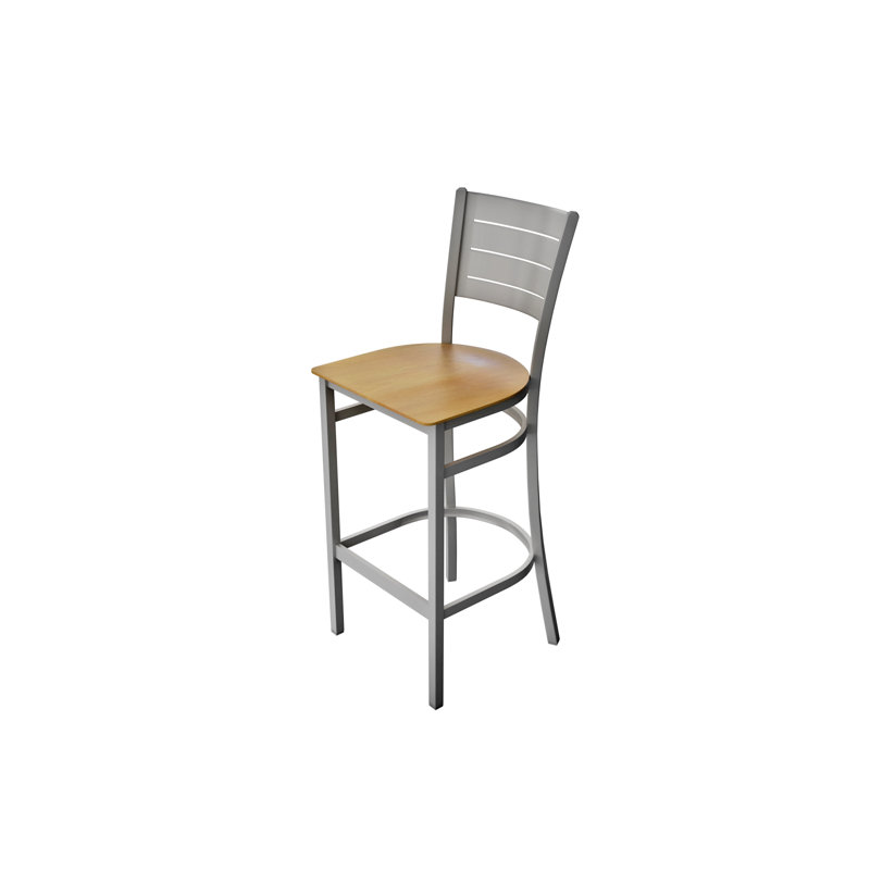 Tabouret Aria, Gris / bois