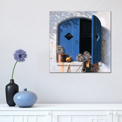 Visiting Birds I by Jan Weenink - Wrapped Canvas Print